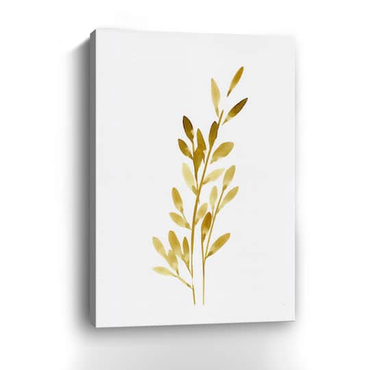 Pretty Golden Leaves Canvas Giclee